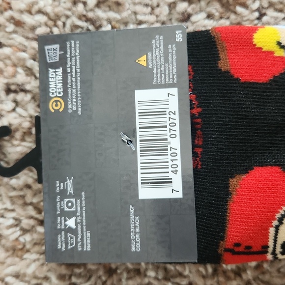 South Park Cartman Black Socks - Picture 4 of 4